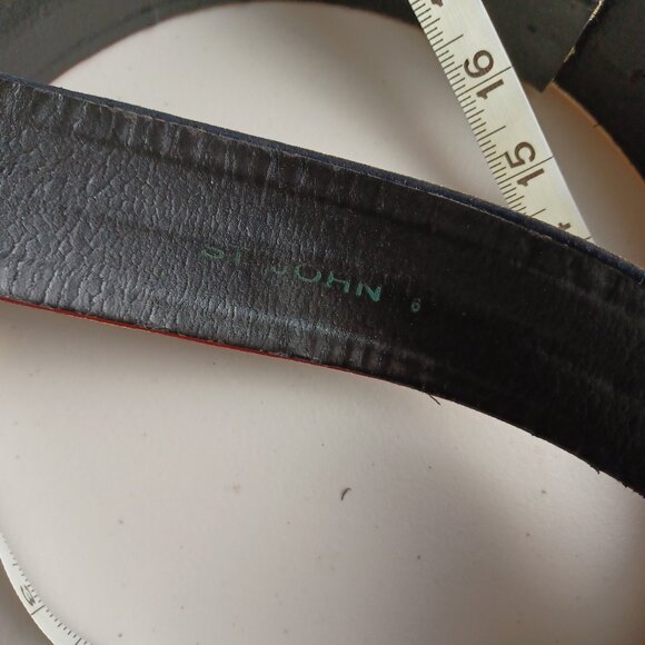 Vintage St. John Waist Belt, Gold Studded, Size 6/30" - Picture 6 of 7